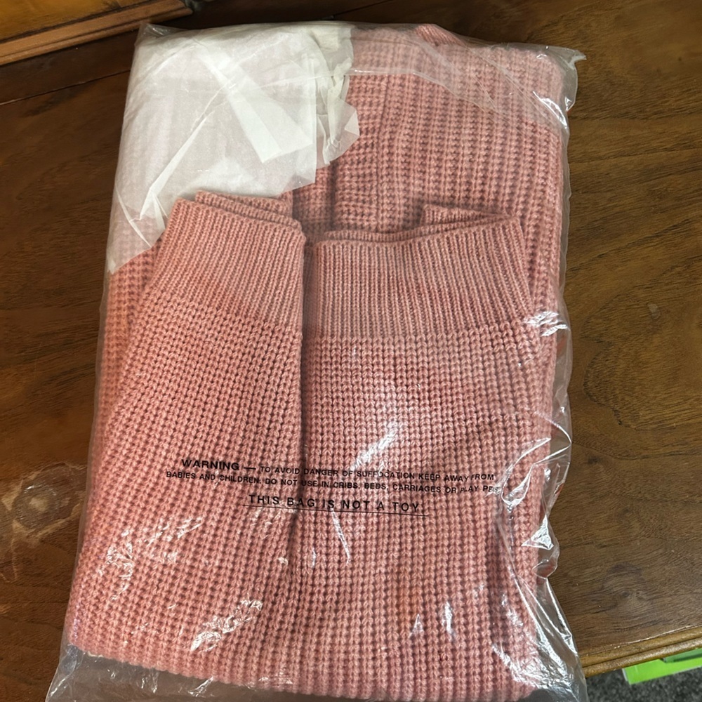 NEW Roaman's waffle Knit Sweater, Size M - Picture 6 of 7